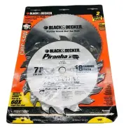 Black & Decker 7 1/4" circular saw blade set of 2 18t 140t new package wood