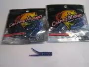 Leland Lures Crappie Magnets 2 packs 30 pc total midnight blue