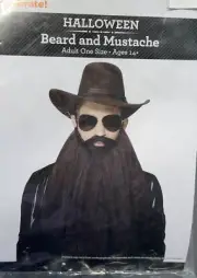Halloween Costume Wig Duck Commander Country Brown Beard & Mustache Adult Youth