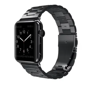 【ANTIAN】Apple Watch Ultra 2 Series 9/8/7/6/5/4/SE 蘋果金屬三珠不鏽鋼手錶帶