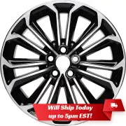 New 17" Black and Machined Alloy Wheel Rim for 2014 2015 2016 Toyota Corolla S (for: Toyota)