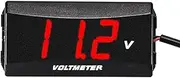 Car Battery Monitor - Automatic Volt Meter, Digital Voltage Meter | Waterproof 12V Battery LED Display Voltmeter, Practical Voltage Gauge Digital Voltmeter Gauge for Motorcycles Car