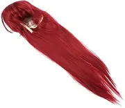 KAILIKETIY Long Straight Wig with Bangs Synthetic Fiber for Cosplay Parties Halloween Stylish Comfortable and Chic Look