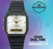 Casio Analog Digital Dual Time Watch AW48HE-7A