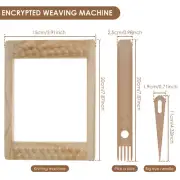 Weaving Loom Kit Steady Tapestry Weaving Machines Flexible Encryption AU'