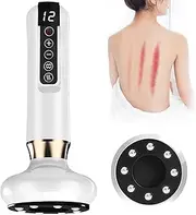 Riksam 12 Level Electric Cupping Smart Scraping Massager Heating GuaSha Massage (White)