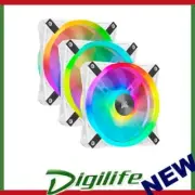 Corsair QL120 RGB White Triple Fan Kit with Lighting Node Core, ICUE, 120mm RGB