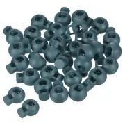 Cord Locks, 30 Pack Ball Spring Toggle Stopper, Sea Green