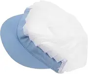 [LAPYAPPE] Breathable Chef Hat for Women and Men Lightweight Kitchen Cooking Cap Washable Restaurant Uniform Hat for Chefs and Waitstaff Comfortable Food Grade Headwear Sky-Blue
