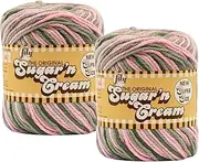 Sugar'N Cream Yarn - Ombres Super Size-Pink Camo