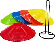 BigTron Disc Cones for Soccer, Football and Basketball Agility Training (Pack of 10)