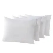 4 Pack Waterproof Down Feather Proof Pillow Protectors with Zipper Queen Size...