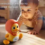 Cute Crawling Walking Duckling Babies Sensory Induction with Music Toy V6D3