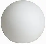 Lexi Lighting Outdoor LED Solar and DC Power Mood Light Ball, IP44, Dia:30cm, Rechargeable, Durable White PE, 8 Color Options, Outdoor Décor, RC & USB Charge Cable Included