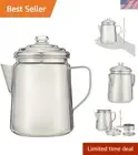 Lightweight Programmable 12-Cup Coffee Percolator for Effortless Camping Brewing
