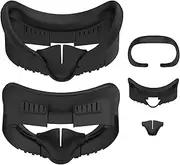 OKCSC VR Replacement Mask, Compatible with Meta Quest 3 Accessories, Mask Replacement 3-Piece Set, Includes PU Leather Mask, Face Interface Bracket and Nose Pads