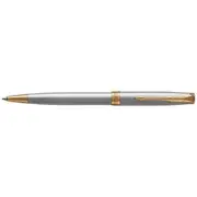Parker Sonnet Ballpoint Pen Stainless Steel Gold Trim