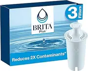 BritaPlus Water Filter, High Density Replacement Filter for Pitchers and Dispensers, Made Without BPA, 3 Count