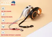 360° Tangle-Free Retractable Dog Lead One-Handed Brake, Pause, Lock