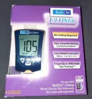 ReliOn ULTIMA Blood Glucose Monitoring System No Coding Required Reli On Manual