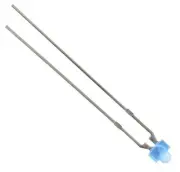 50 x Blue 1.8mm LED Diffused 200mcd 50°