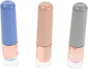 Gel Nail Polish Brush Set 3 PCS Nail Art Brush Soft Silicone Brush Head Gradient Brush Chrome Applicator Nail Stamping Tool
