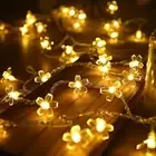 6M 40LED Flower Fairy Lights Battery Operated Indoor String Lights Cherry Blosso