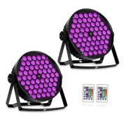 60 LED Stage Par Lights,90W RGB Stage Can Light DJ 2 Pack 60 LEDs Par Lights
