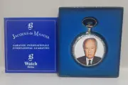 YITZHAK RABIN Commemorative Edition Swiss Pocket Watch Jacques du Manoir 90s NiB