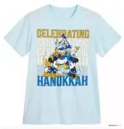 Mickey Mouse & Friends Hanukkah Holiday Family Matching T-Shirt kids Sz 7-8 NWT