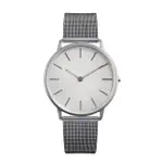 【ZOOM】THIN 5010 極簡超薄米蘭帶手錶-銀白-42MM(ZM5010)