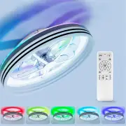 [EU Direct] Elfeland 50CM 93W LED Smart Ceiling Fan Light With 6 Wind Speeds Dimmable CCT 2700K~6500K Music Sync RGB Mus