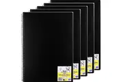 Spirax P703 Visual Art Diary A3 120 Page Black Cover 120 Page Spiral 5 Pack