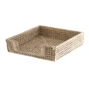 White Wash Rattan Napkin Holder