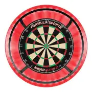 Formula Sports Micro Band 3 Dart Board with RED Dartboard Surround plus Targe...