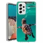 For Samsung Galaxy A23 5g A52 A53 TPU Case Cover+Glass(Baby Sea turtle)