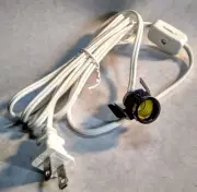 ONE Cord set 6 foot with switch & candleabra socket for ceramics/craft/salt lamp