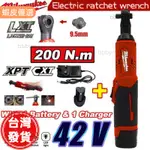 現貨 新的密爾沃基高質量 12V 3 / 8 200N 。 M 拆卸帶 1 個電池和 1 個充電器的無繩電動棘輪扳手的