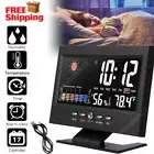 LCD Digital Wireless Thermometer Weather Station Outdoor Forecast Alarm Snooze
