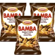 Osem Bamba Hazelnut Cream Peanut Butter Snacks Corn Puffs Baby Snack Pack of 3