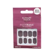 Elegant Touch False Nails Insta Nails Pre Glued Mani Divine Wine 24pk