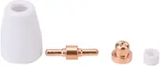 PT-31-40 Plasma Cutting Torch Consumables, 70pcs Tip Electrode Shield Cup Gas Ring with Precision Manufacturing for L-TEC JG-40 WSD, 40A Cutting Thickness, CUT-40 CT312 Super160