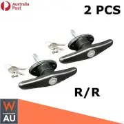 Heavy-Duty Rear Fixing Canopy T-Lock Handle, Metal, Keyed Locking for Ute Canopy