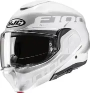 HJC F100 Hetal Helmet, grey-white, Size S Grey White