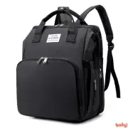 Multifunctional Diaper Bag with Travel Cot | Backpack for Baby Diapers - Conv...