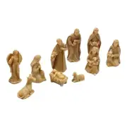 10pcs Christmas Manger Decoration Set Miniatures Religious Ornament Church Gift