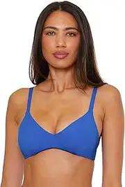 [BECCA] Women's Color Code Reversible Bikini Top, Adjustable, Tie Back, Swimwear Separates