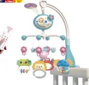 Baby Crib Mobile for Crib with Music and Lights, Remote,Moon and Star Projection