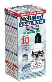 NeilMed Sinus Rinse Starter Kit Bottle + 10 Sachets
