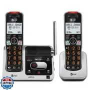 ATandT BL102-2 DECT 6.0 2-Handset Cordless Phone for Home with Answering Mach